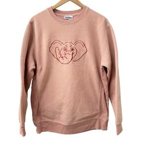 Alabama Big Al Sweatshirt Large Pink Elephant Graphic Heavyweight